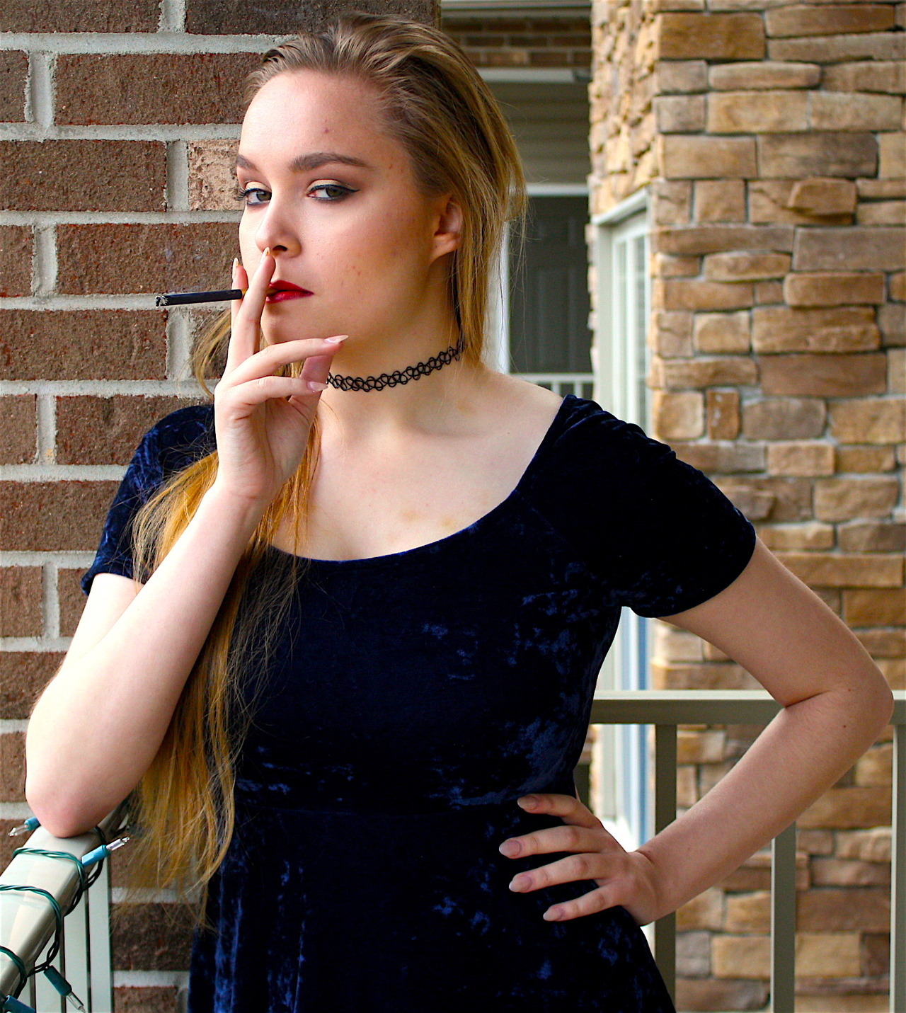 brookeandlacey: Brooke - Nat Sherman Black &amp; Gold see more of me and my sister
