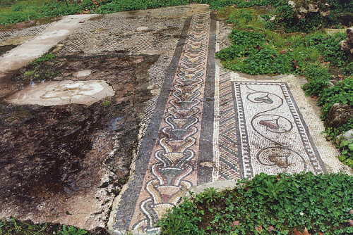 europeanarchitecture:Remains of a Roman Floor Mosaic in Villa Bonnano Park in Palermo, Italy(via Fli