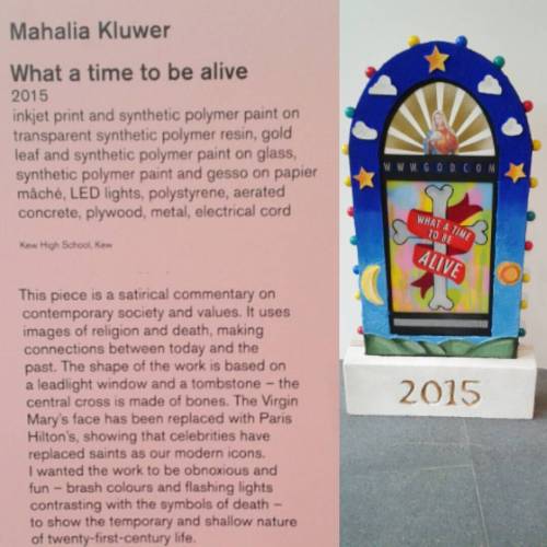 Another piece from NGV Australia, &lsquo;what a time to be alive&rsquo; by Mahalia Kluwer #ngv #art 