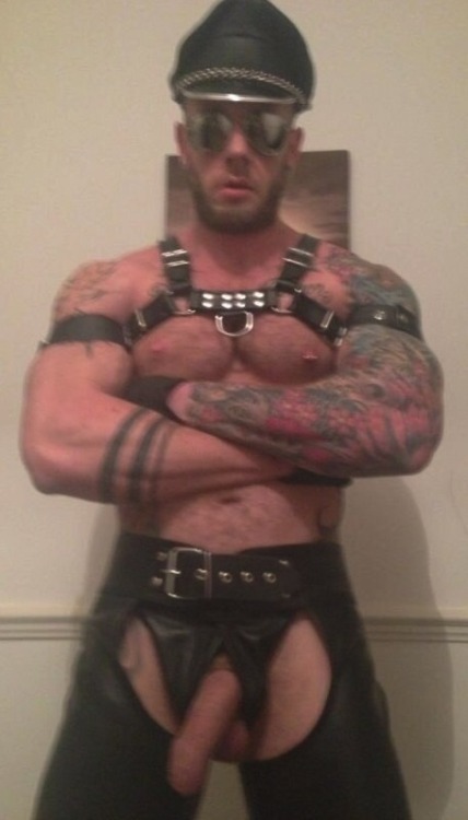 leatherssnake: The thing I like about this concentration camp brothel keeper, is that he uses his own services. Now that is always a good recommendation……..  TRANSFORM! BECOME A DUMBED DOWN SADISTIC SS THUG. SSIEG HEIL!