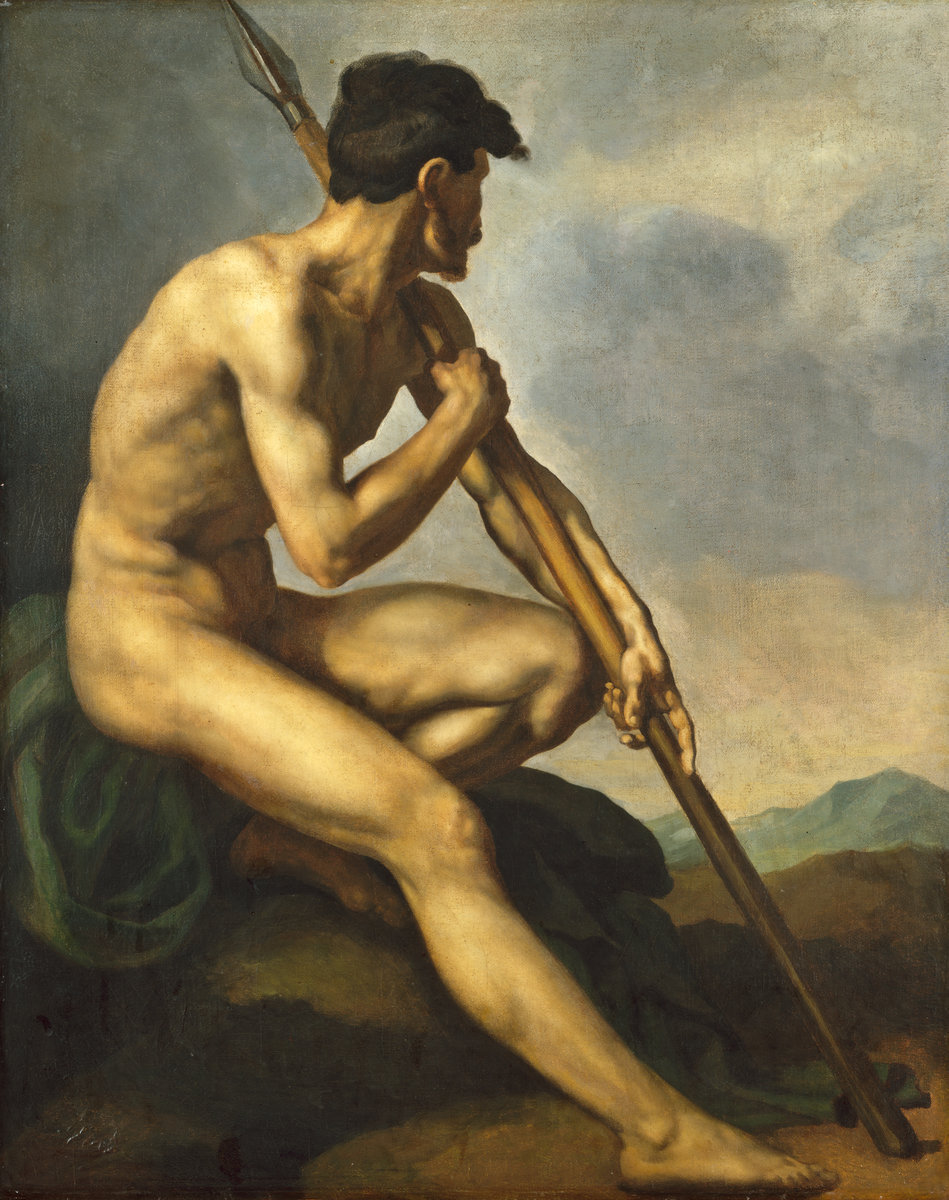 thisblueboy: Jean-Louis-Andre-Theodore Gericault (Rouen 1791-1824 Paris), Nude Warrior