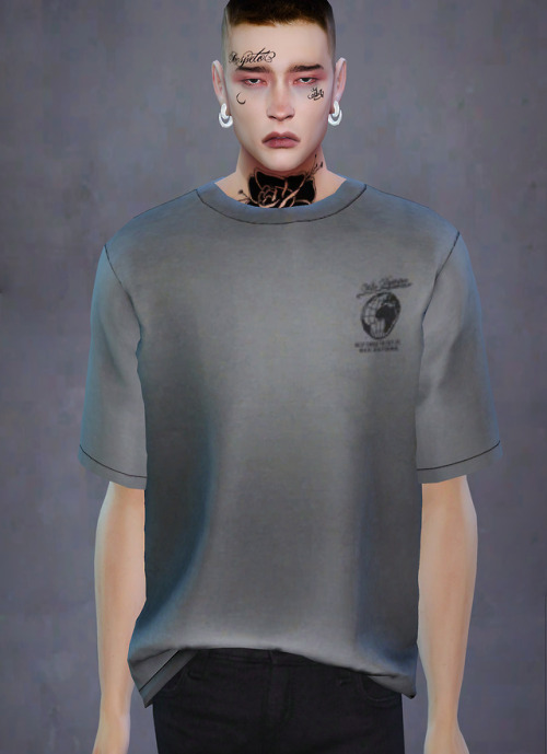 SIMSIMI S4 RECOLOR 02 GorillaX3 Basic Short Sleeve T-ShirtsRecolor by simsimi + Mesh&amp;Base textur