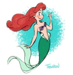 stevethompson-art:  Morning Ariel doodle