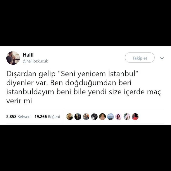 Dışarıdan gelip "seni...