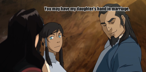 owldee:  asamiandtoomanymuses:  owldee:  bonus:    asami and tonraq in the last cap thinking i knew avatar aang and him had a thing i knew it  I read “made out in” the desert  well yeah i mean they did that too…but korra wasn’t gonna get into