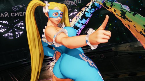 gameswithgreatbutts:  Character: Rainbow Mika (Story Costume) Game: Street Fighter V Click here for more butts 