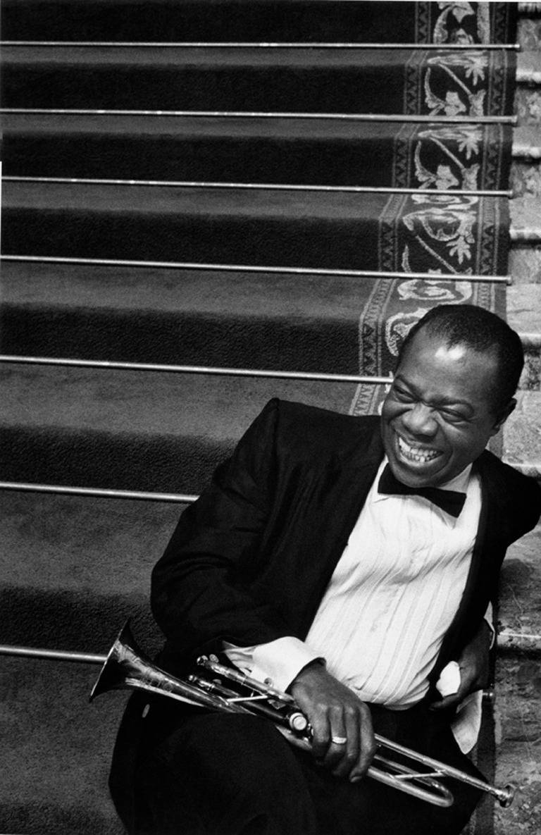 Louis Armstrong by Bob Willoughby, 1956