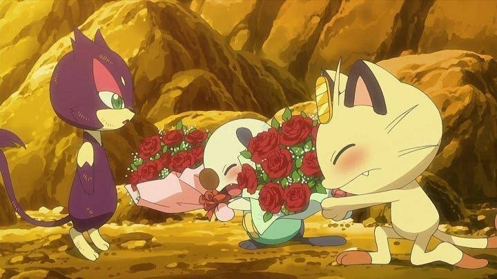 adanissimous:  lgbt-icons-dude: cockyroaches:  arsenicgodhead:  minwookie:  crystalgemfan:  corsolanite:          ❤︎ Various Pokémon that Meowth has fallen for ❤︎  that purrloin was a dude tho 😂    Meowth’s original English V.O. was a trans