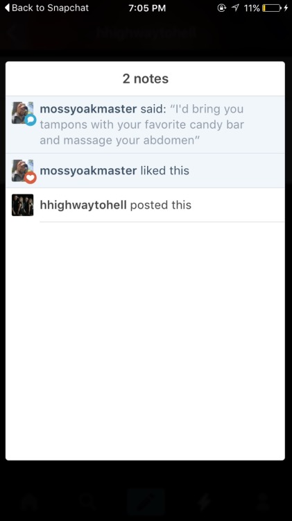 hhighwaytohell:  You do it right 😍👏🏻  @mossyoakmaster  Yes ma'am , I know how to take care of a girl 😏