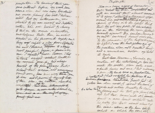 centuriespast:Mary Wollstonecraft Shelley (1797–1851), Frankenstein, manuscript, MS. Abinger c.56, f