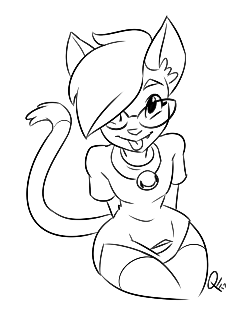 inkstash: quantumsmut:  Did some reworking of my artist avatar: the quantum kitty.