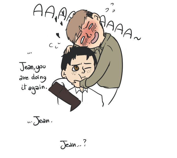 niladhevan:  SnK - Jean does the thing When he wipes his feelings all over people