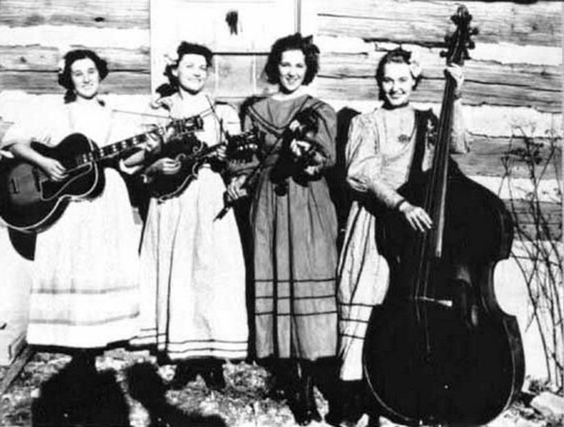 The young Lily May Ledford and the Coon Creek Girls.