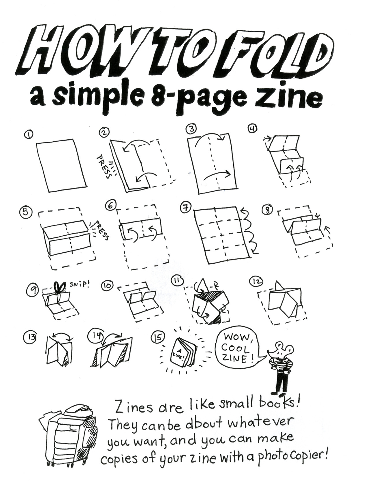 lizyerby:I made this for the zine workshop I lead at the Portland Children’s Museum.