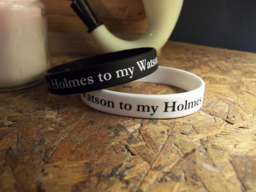 ingatelli:  “The Holmes to my Watson”“The Watson to my Holmes” You can buy these matching wristbands here for ů.