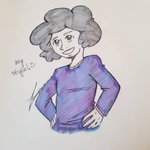 pink-kitty-kela:Inktober #23: Happy Birthday, Sr. Pelo!! If you haven’t checked out his animations, 