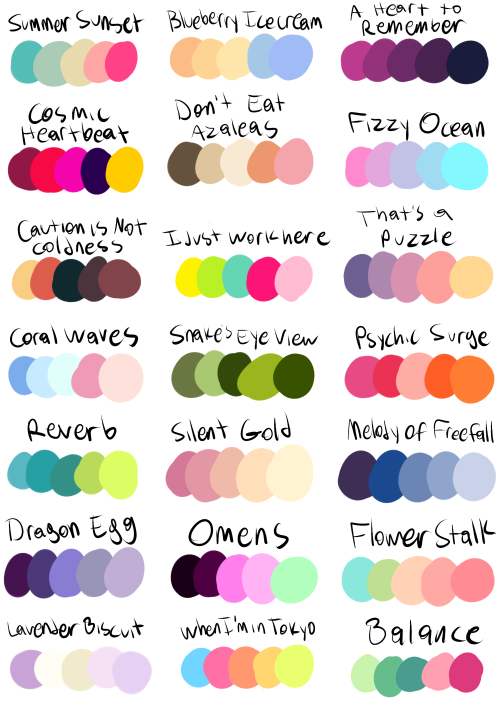 firefaerie81: Put a Character + a Color Palette in My Ask Box and I’ll Draw it! With the end o