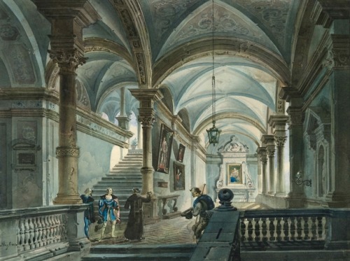 Giovanni Migliara (1785–1837)Interno di cattedrale, 1820