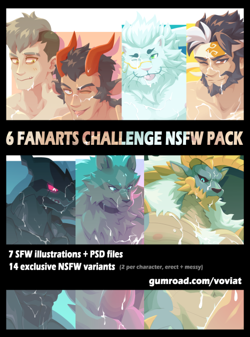 Spent the last 2 months working on a 6 fanarts challenge over on my twitter! (@voviat)Additionally I