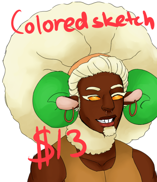 fantasrna: Hey yeah I had a previous commission post but this is a new one.  I’ll be doin