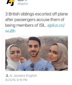 coat:  bando–grand-scamyon:  rickyfountaine:  swagintherain:  Well done  😱😱  oops   I’m glad they got off the plane, safe from those racists. 