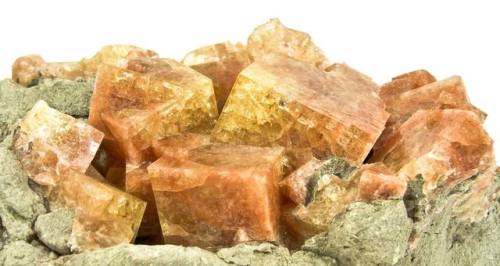 ChabaziteA large family of minerals known as zeolites tends to form in the bubbles in lava after it 