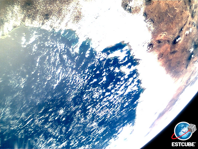 spaceexp:  Beautiful Earth photos made by Estonian cubesat ESTCube-1 