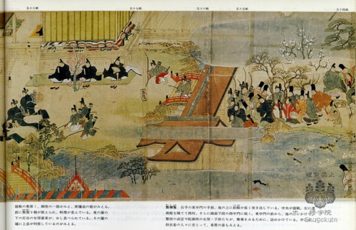 fujiwara57: Nenjū gyōji emaki 年中行事絵巻 composé vers 1170, représentation illustré