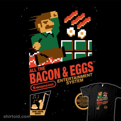 shirtoid:  All the Bacon and Eggs by Mike Handy is บ today only (1/22) at Shirt Punch 