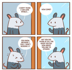 catscafecomics: Opossum needs your help! Only you can do it! I believe in YOU.