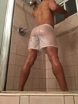 exposedhotguys:  Wet Boxers!!!!  To see more