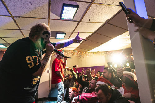 The notorious Insane Clown Posse, Violent J and Shaggy 2 Dope, perform on Ballas on a Boat on t