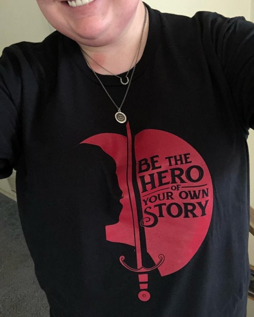 ‪I absolutely LOVE my new shirts @jenmorrisonlive! Had to wear it immediately! #BeTheHero #JenniferM