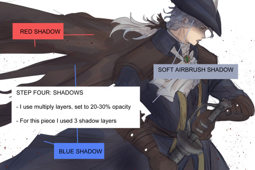 fell-hound: Mini art tutorial on how I drew the Lady Maria piece! *EDIT: I screwed up the order orig