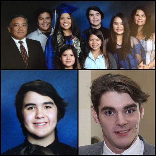 So, we received our family photo from my sister’s grad ceremony, and OMFG, my brother looks ju