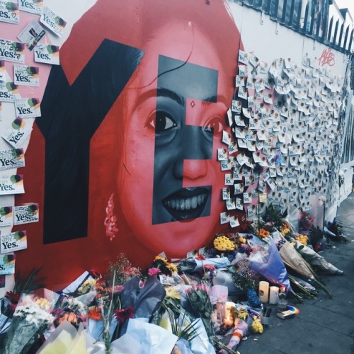 tiocfaidharlulz: The Savita Halapannavar Mural 26/05/18, Portobello, Dublin. The day justice was served for all who have suffered at the hands of the 8th amendment.   Ar dheis Dé go raibh a hanam. Go raibh mile maith agat, Savita. 