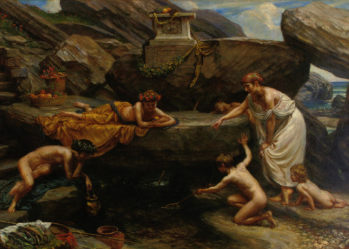 fer1972:  Today’s Classic: Sir Edward John Poynter (1836-1919) 1. Cave of the Storm Nymphs 2. The Nymph of the Stream 3. At Low Tide 4. Andromeda 5. The Wonders of the Deep  Esto es arte!