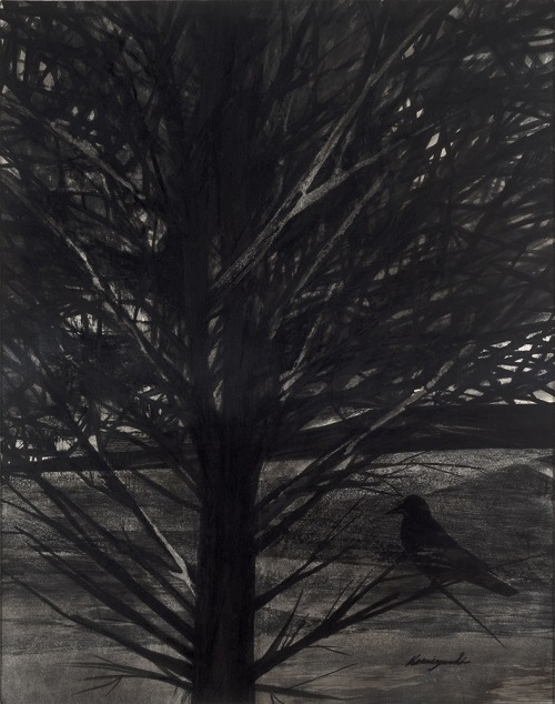 artemisdreaming: Old Tree, c. 1953, ink on paper  Delaware Art Museum, Wilmington, Special