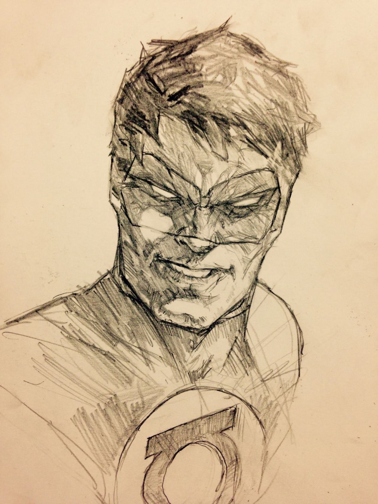 Green Lantern (Jim Lee) Fan Art Sketch | Art + Illustration + Design