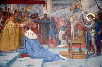 hierarchical-aestheticism:Basilica of St. Joan of Arc Domremy. paintings by Lionel Royer 