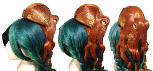 archiemcphee:This tentacular octopus hairpiece is the work of Australian artist Kirstie Williams (de