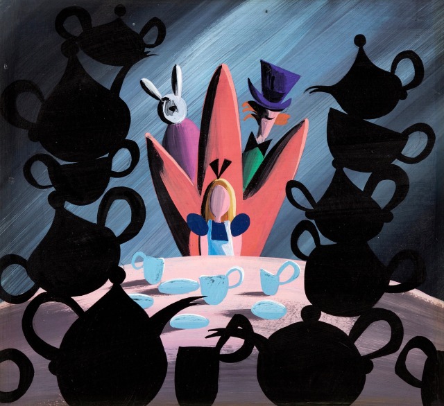weirdlandtv:Mary Blair concept art for Disney’s ALICE IN WONDERLAND (1951).