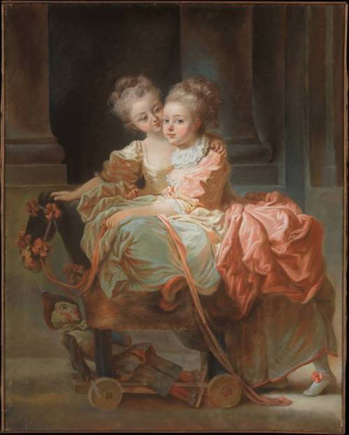 Las dos hermanas por Jean Claude Richard, Abad de Saint-No, 1770
