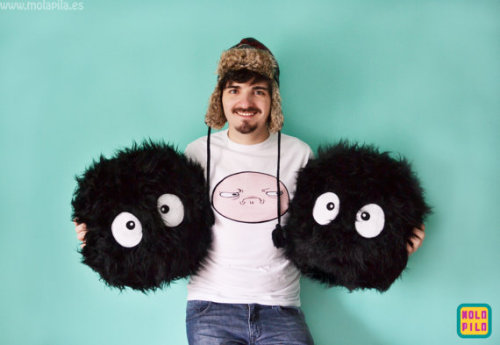 wickedclothes: Soot Sprite Pillow Keep the magic of My Neighbor Totoro in your own home. These big s