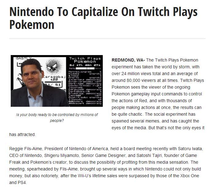 pokemon-global-academy:  Nintendo To Capitalize On Twitch Plays Pokemon  REDMOND,