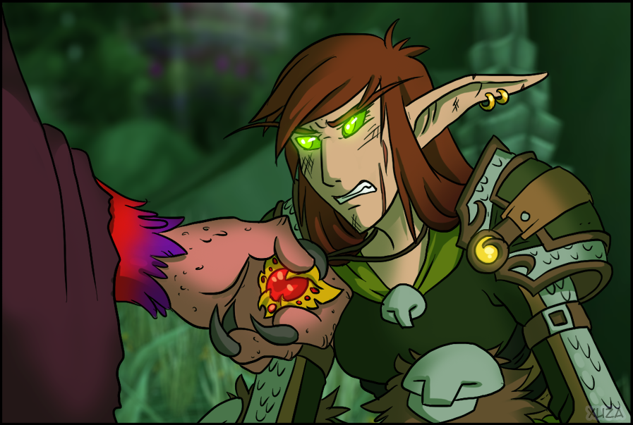 xuza:  Something of a continuation of this comic…! After he lost his amulet, Vronaak