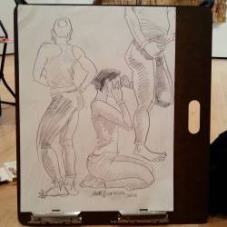 Figure Drawing At The Mfa!  Always Great. Thanks Natalia! #Art #Drawing #Figuredrawing