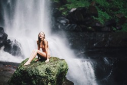 ivyerlinger:  Photo by Cam MackieThe air was dense with water so cold I couldn’t feel my toes. It electrified my pores, and chattered my teeth so hard that my jaw was sore for the next few days, my legs and arms tensing against the wind. The green moss