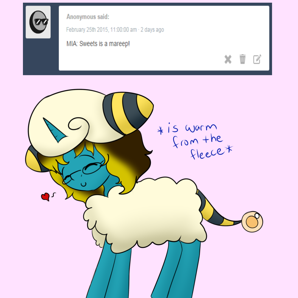 asksweetdisaster:Sweet: Random questions I’m getting ^^;((Featuring Winter, Derpy