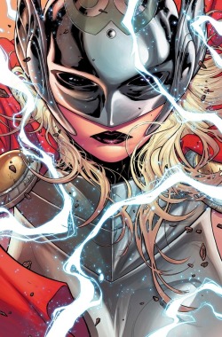 thedailysuperhero:  Marvel reveals that there’s a new female Thor comic book title coming. First time ever a female has been worthy of Mjolnir. Very cool! 